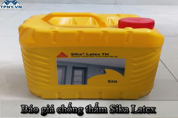 Báo giá chống thấm Sika Latex mới nhất hiện nay