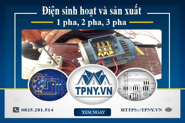 Giá điện sinh hoạt và sản xuất 1 pha 2 pha 3 pha