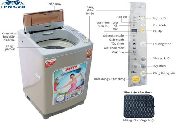 Sửa máy giặt sanyo tại nhà đơn giản, nhanh chóng