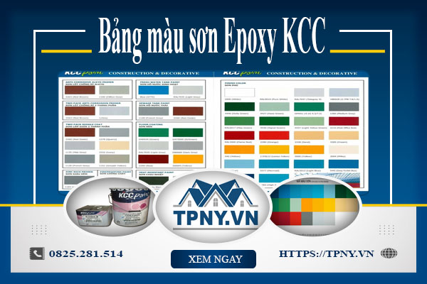 Bảng màu sơn Epoxy KCC