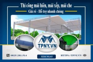 Bảng giá mái hiên, Mái xếp, Mái che tại Mê Linh -【Giảm 20%】