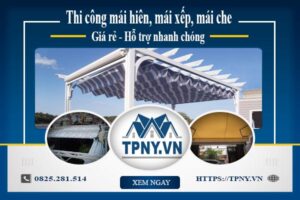 Bảng giá mái hiên, Mái xếp, Mái che tại Ứng Hòa -【Giảm 20%】